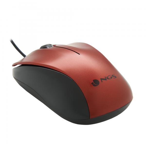 Mouse Ngs Crew Red Optico Con Cable