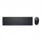 Pack Inalámbrico DELL Pro KM5221W - USB  Teclado y Ratón  Negro