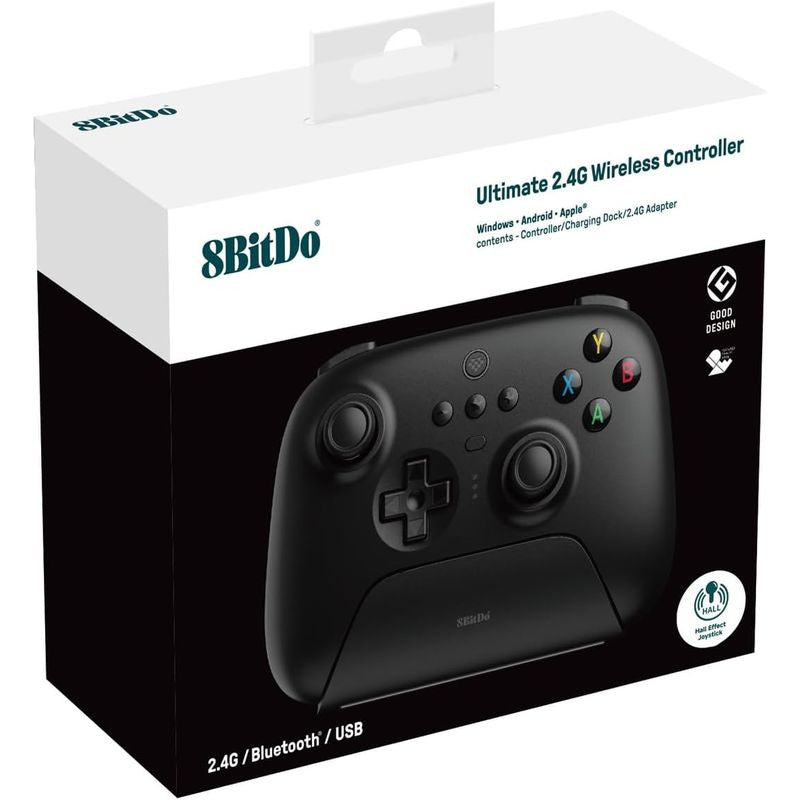 Mando 8BitDo Ultimate 2.4G con base de carga Negro - Gamepad para PC/Android/Steam