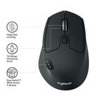 Mouse Raton Logitech M720 Optico Wireless Y Bluetooth Inalambrico Triathlon