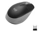 Mouse Raton Logitech M190 Full Size Optico Wiireles Inalambrico Gris Claro