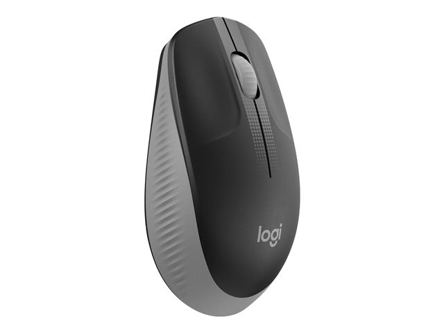 Mouse Raton Logitech M190 Full Size Optico Wiireles Inalambrico Gris Claro