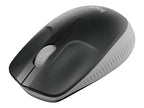 Mouse Raton Logitech M190 Full Size Optico Wiireles Inalambrico Gris Claro