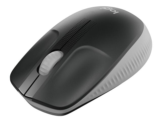 Mouse Raton Logitech M190 Full Size Optico Wiireles Inalambrico Gris Claro