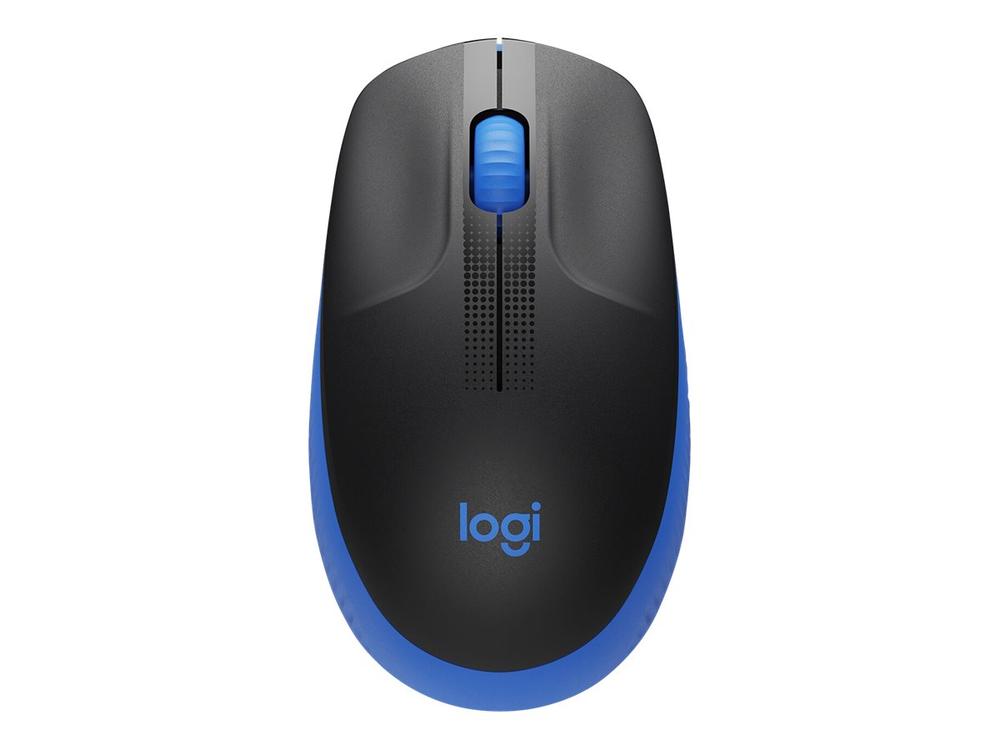 Mouse Raton Logitech M190 Full Size Optico Wireless Inalambrico Azul