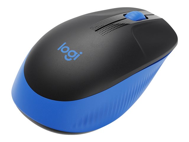 Mouse Raton Logitech M190 Full Size Optico Wireless Inalambrico Azul