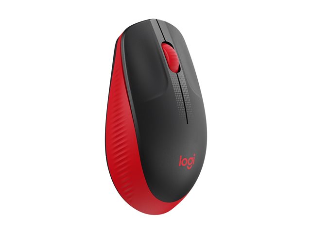 Mouse Raton Logitech M190 Full Size Optico Wireless Inalambrico Rojo Main Image