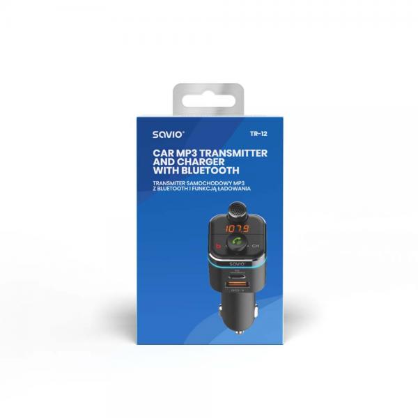 Transmisor Fm Bluetooth Coche Savio Tr-12