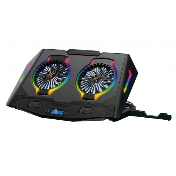 Base De Refrigeracion Para Portatiles Gaming Conceptronic Hasta 17" 2 Ventiladores Luz Rbg Hover Image