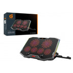 Base De Refrigeracion Para Portatiles Gaming Conceptronic Hasta 17" 6 Ventiladores Luz Rbg