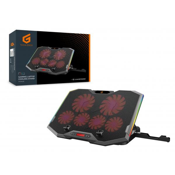 Base De Refrigeracion Para Portatiles Gaming Conceptronic Hasta 17" 6 Ventiladores Luz Rbg Main Image
