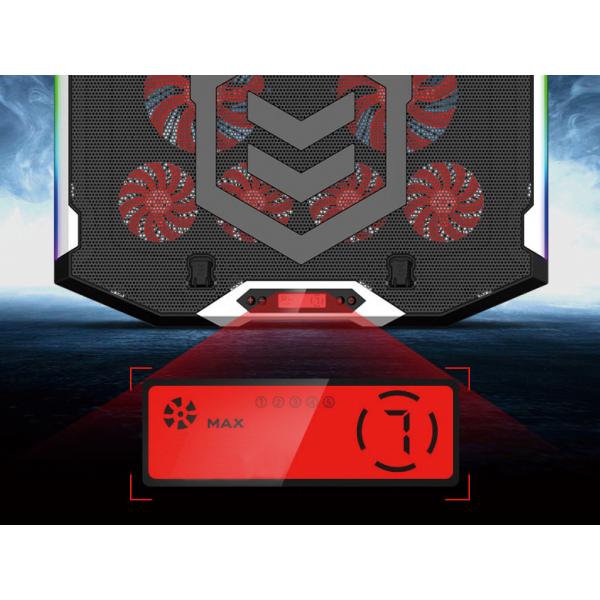 Base De Refrigeracion Para Portatiles Gaming Conceptronic Hasta 17" 6 Ventiladores Luz Rbg
