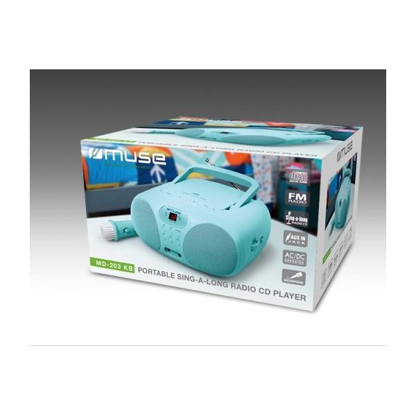 Muse Md-203 Kb Cian / Reproductor Portátil De Cd Con Radio
