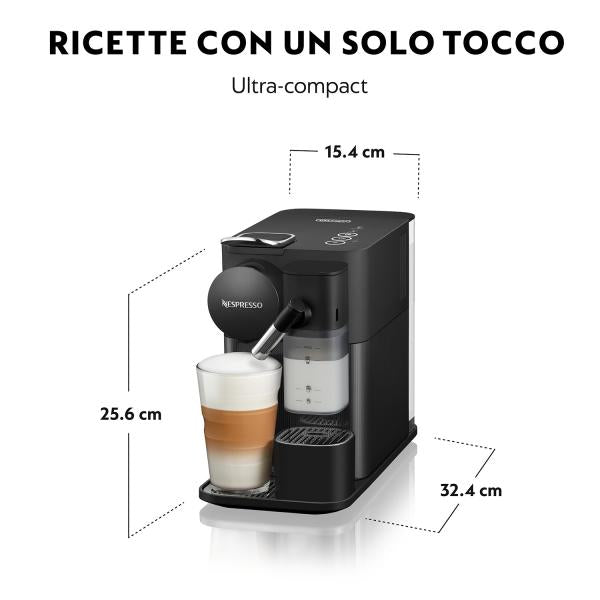 De'Longhi Lattissima One EN510.B 1 L Negro - Cafetera de cápsulas