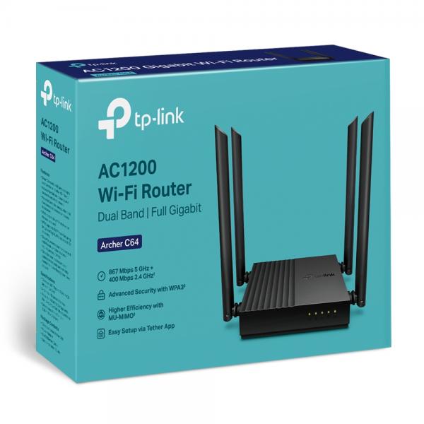 TP-Link Archer C64 Ethernet Wi-Fi Dual Negro