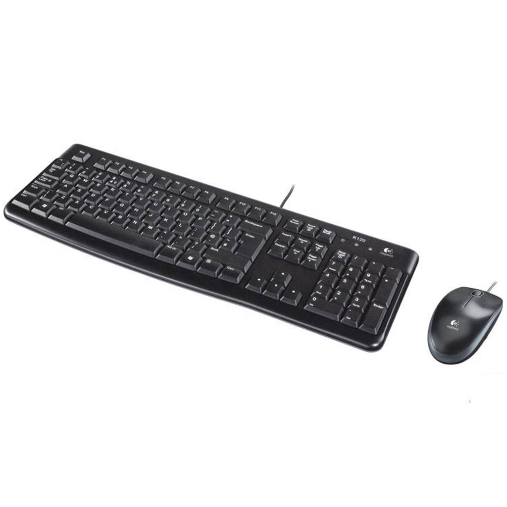 Teclado + Mouse Logitech Mk120 Optico Usb 2.0 Negro Portugues