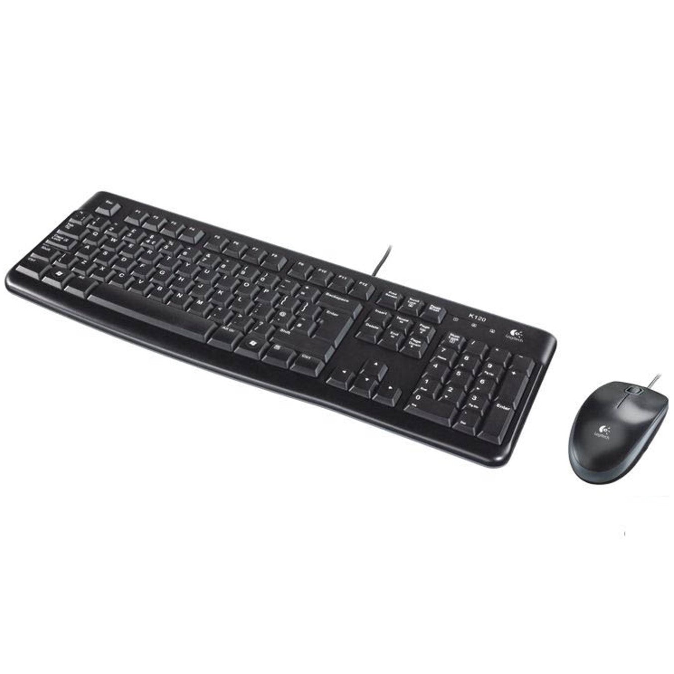 Teclado + Mouse Logitech Mk120 Optico Usb 2.0 Negro Portugues