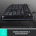 Combo Teclado Y Raton Logitech Mk120 Optico Usb 2.0 Negro