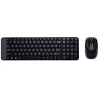 Teclado + Mouse Logitech Mk220 Wireless Inalambrico Negro Portugues