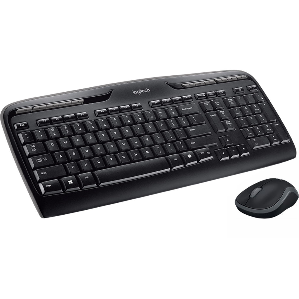 Teclado + Mouse Logitech Mk330 Wireless Inalambrico Negro Ingles Internacional