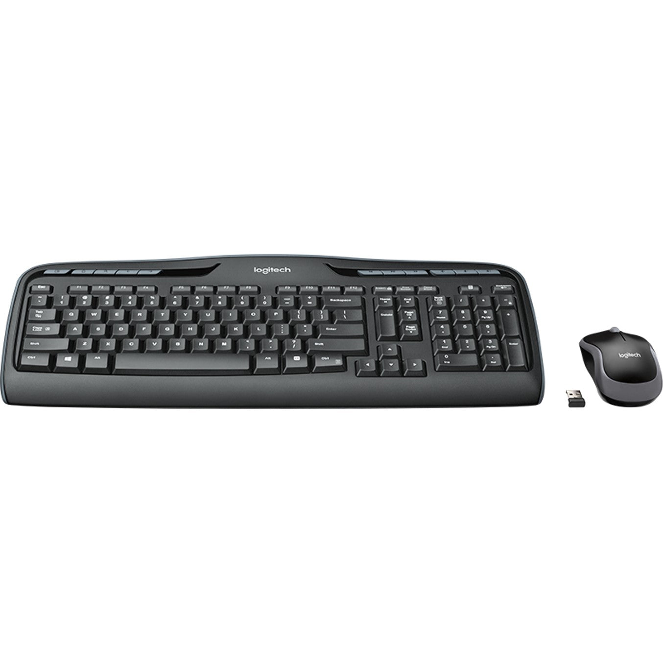 Teclado + Mouse Logitech Mk330 Wireless Inalambrico Negro Ingles Internacional