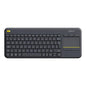 Teclado Logitech K400 Plus Touch Keyboard Negro Wireless Inalambrico