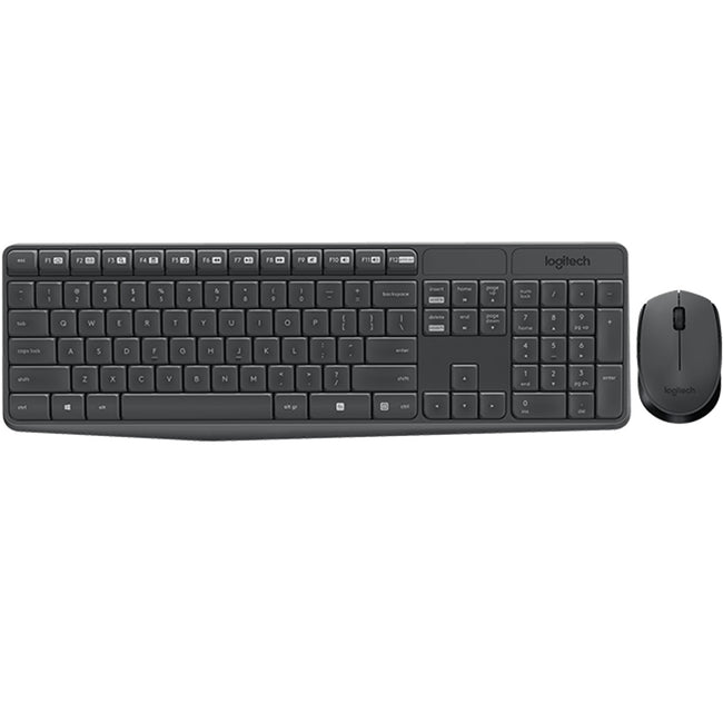 Teclado + Mouse Logitech Mk235 Inalambrico Ingles Internacional Hover Image
