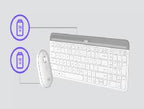 Teclado + Mouse Logitech Mk470 Wireless Inalambrico Blanco