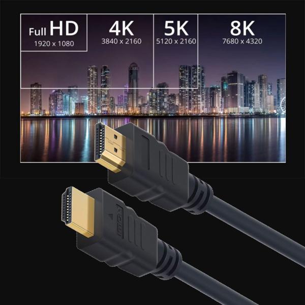 Ewent Cable Hdmi 2.1 8K, Ethernet 1,8M