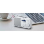 Muse M-109 Dbw Blanco / Radio Despertador Portátil