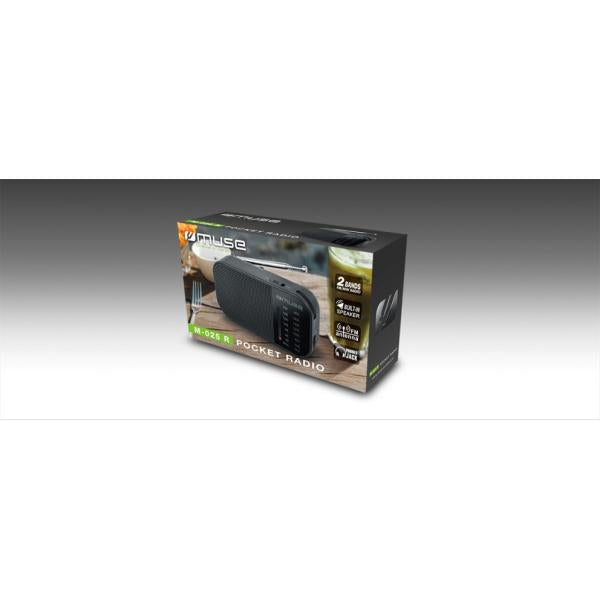 Muse M-025 R Negro / Radio Portátil