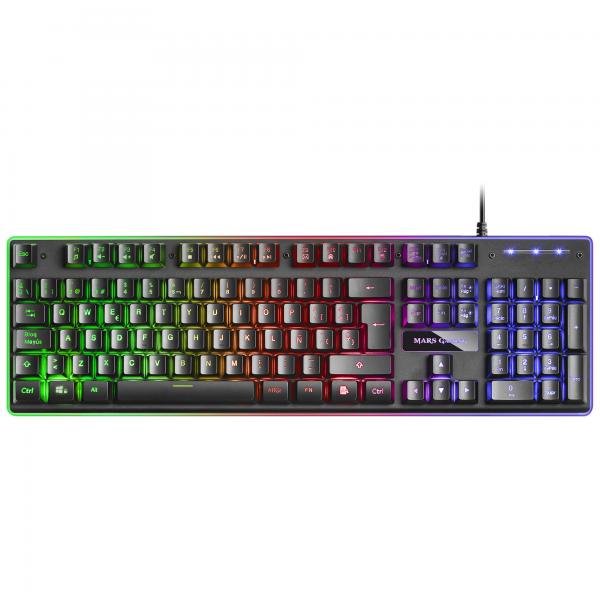 Teclado Mouse Y Alfombrilla Mars Gaming Mcpx Black Telcado Hibrido H-mech Mouse Ultra Ligero 10 Main Image