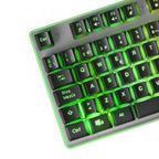 Teclado En Frances Hibrido H-mecanico Mars Gaming Mk220fr Black Switch H-mechanical Retroiluminado F