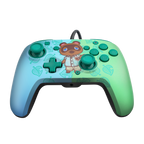 Mando Pdp Faceoff Wired Controller+audio Wired Control Animal Crossing New Horizon Tom Nook ( Switch 2 )