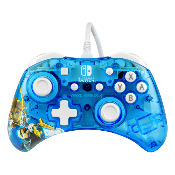 Mando Pdp Rock Candy Wired Controller Zelda Breath Of The Wild Blue (azul) ( Switch 2 )