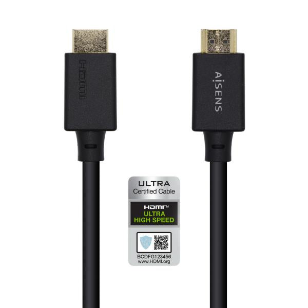 Cable Hdmi 2.1 8K Aisens A150-0424/ Hdmi Macho Hdmi Macho/ 3