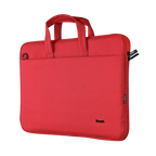 Maletin De Portatil 16" Trust Bologna Eco 16" - Compartimento Principal Acolchado - Color Rojo