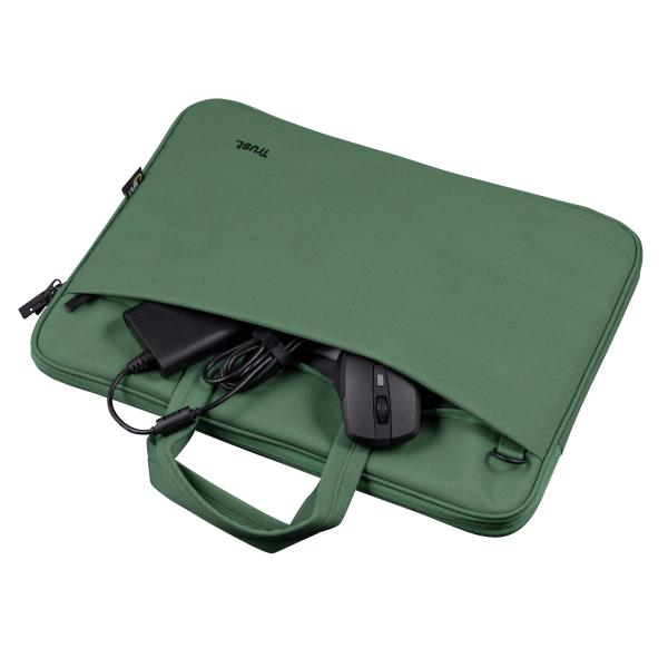 Maletin De Portatil 16" Trust Bologna Eco16" - Compartimento Principal Acolchado - Color Verd