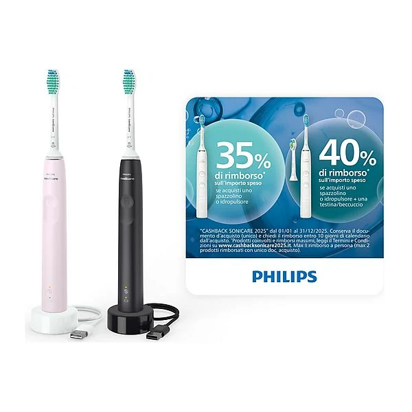 Philips Sonicare Serie 3100 HX3675/15 - 2x Cepillos de dientes eléctrico sónicos