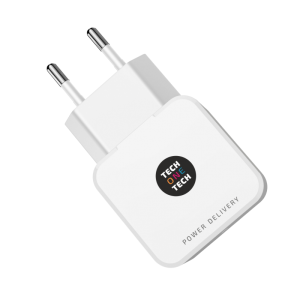 Cargador Usb-C Power Delivery Tech One Tech Blanco