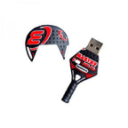 Pendrive Tech One Tech USB 2.0 / 32Gb / Raqueta padel roja / TEC5046-32
