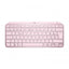 Teclado Logitech Bluetooth Mx Keys Mini Iluminado Compacto Recargable Usb-c Color Rosa 920-010813