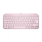 Teclado Logitech Bluetooth Mx Keys Mini Iluminado Compacto Recargable Usb-c Color Rosa 920-010813