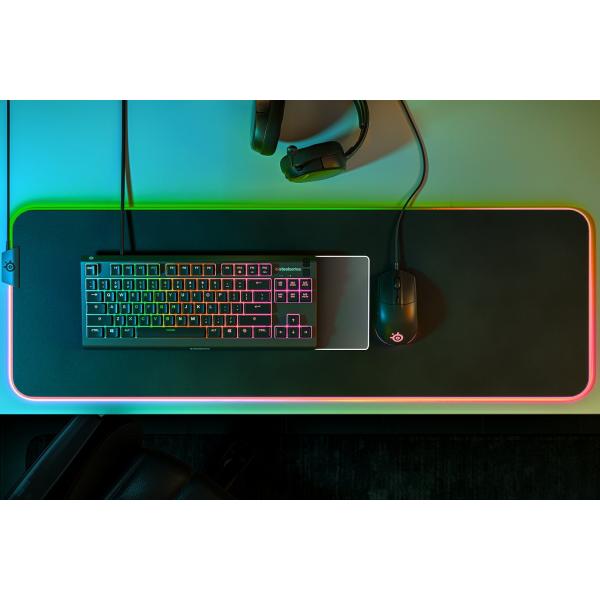 Teclado Gaming SteelSeries Apex 3 TKL RGB Membrana Distribución US Negro