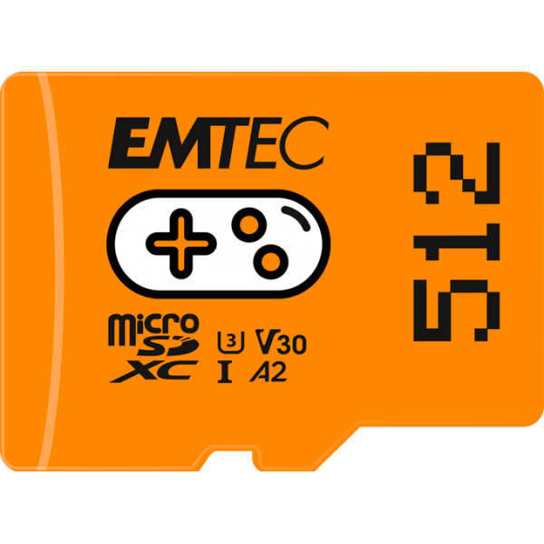 Emtec Microsdxc Uhs-1 U3 V30 A1 512gb Orange (naranja) (switch)