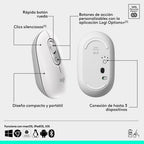Raton Inalambrico Logitech Pop Mouse Blanco