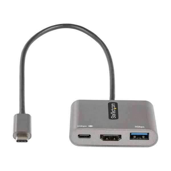 Adaptador Usb Tipo C A Usb Tipo C - Usb Tipo A - Hdmi Startech Macho - Hembra - Gris