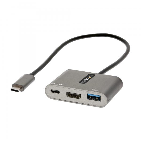 Adaptador Usb Tipo C A Usb Tipo C - Usb Tipo A - Hdmi Startech Macho - Hembra - Gris