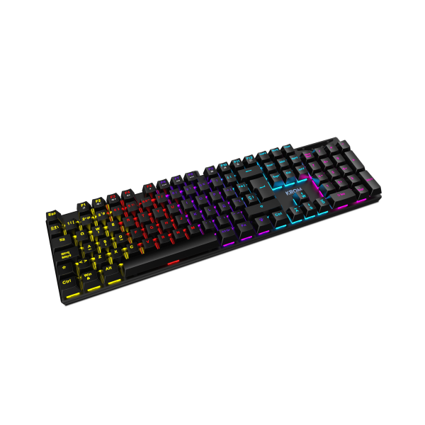 Teclado Gaming Mecánico con Cable KROM Kasic Es - USB  Cable 150cm  RGB  Negro
