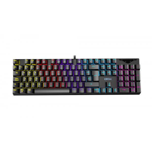 Teclado Gaming Mecánico con Cable KROM Kasic Es - USB  Cable 150cm  RGB  Negro Hover Image